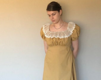 Abito Regency / Bavaglino anteriore / Cotone taglia 10