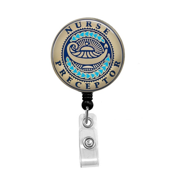 Nurse Preceptor Retractable Badge Holder Badge Reel Etsy
