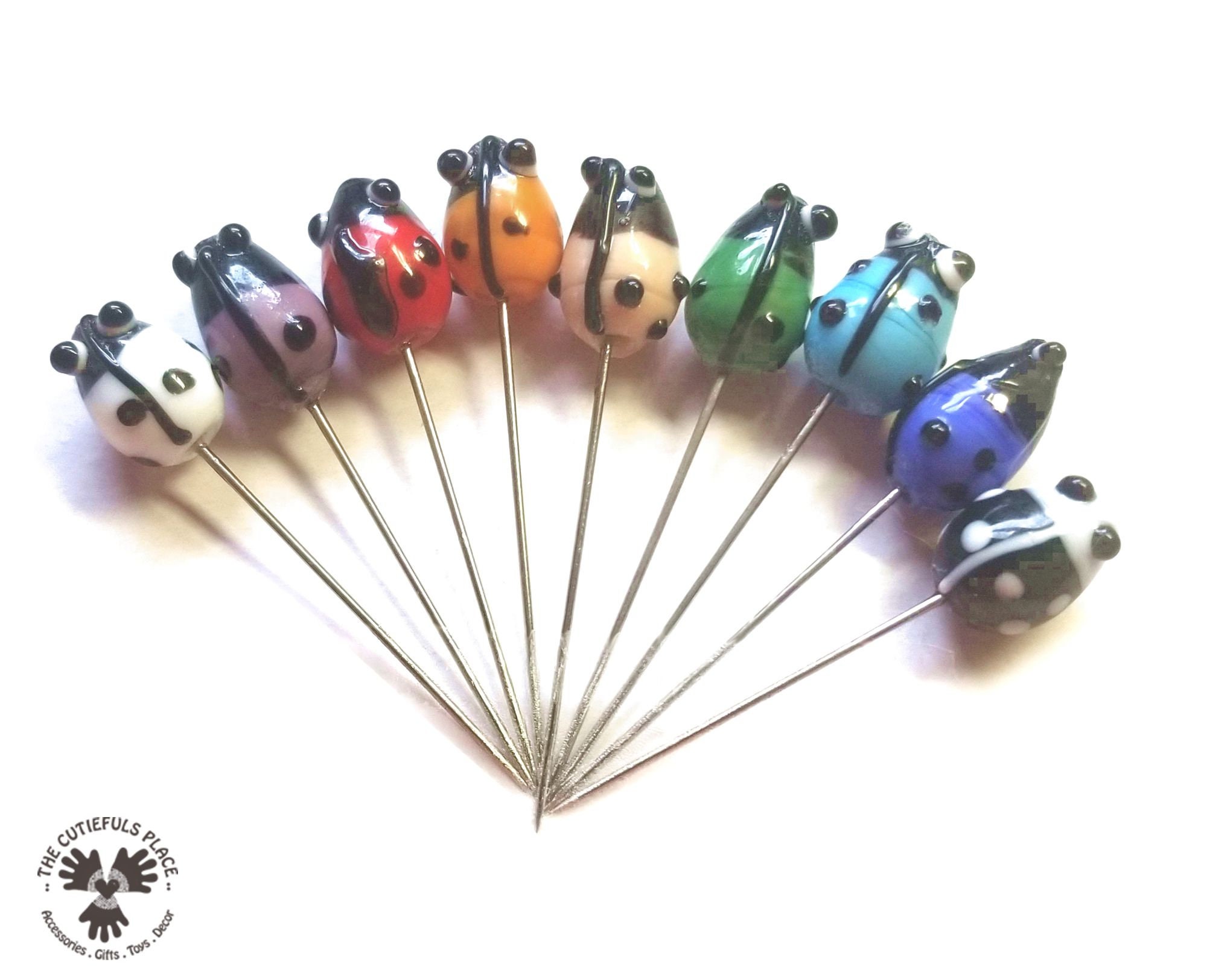 Oval Pearl Head Straight Pins for Quilting, Sewing & Crafts, 100 Pins, 2,  Multiple Colors 