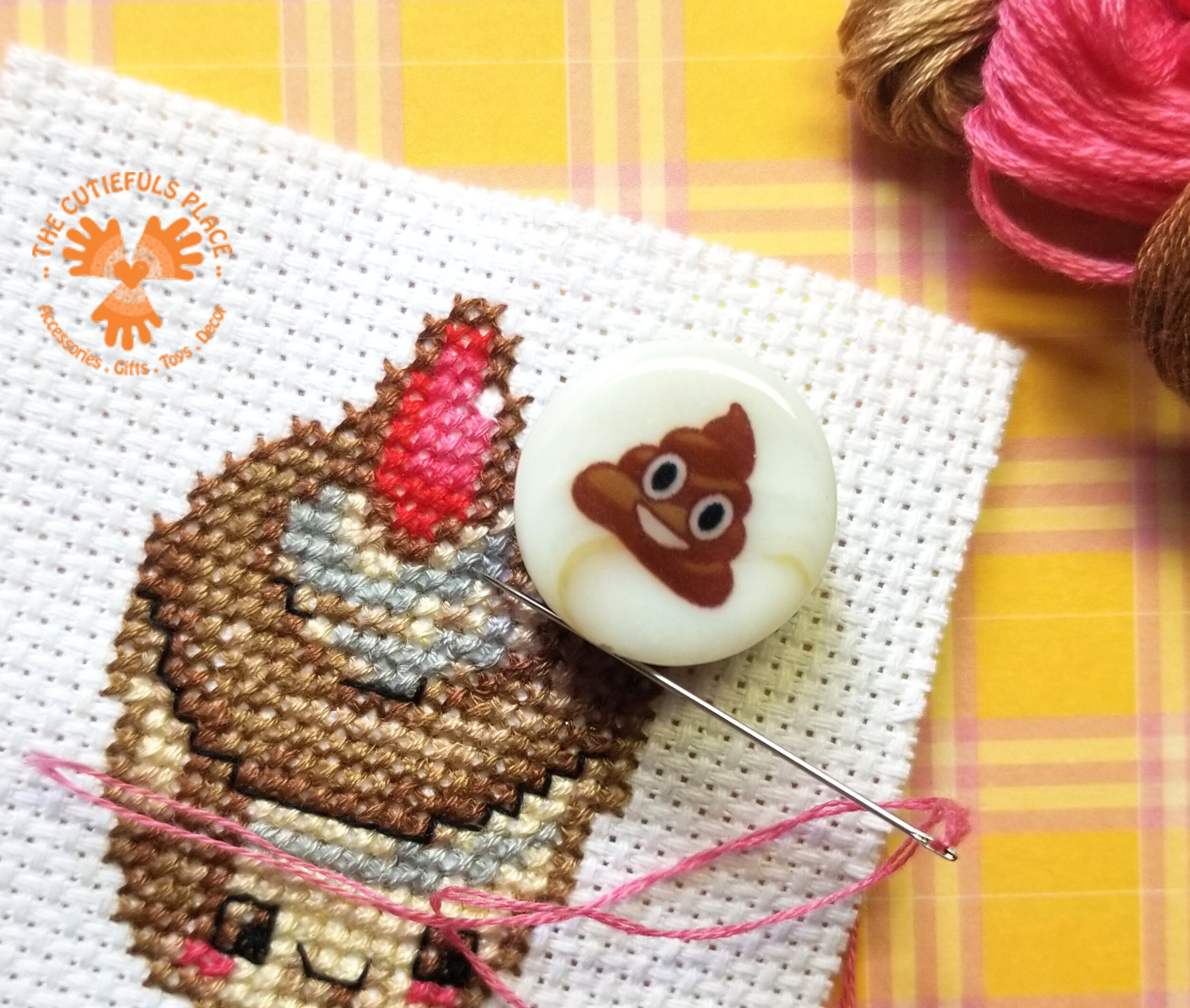Emoji Poop Needleminder Needle Minder Pincushion Etsy