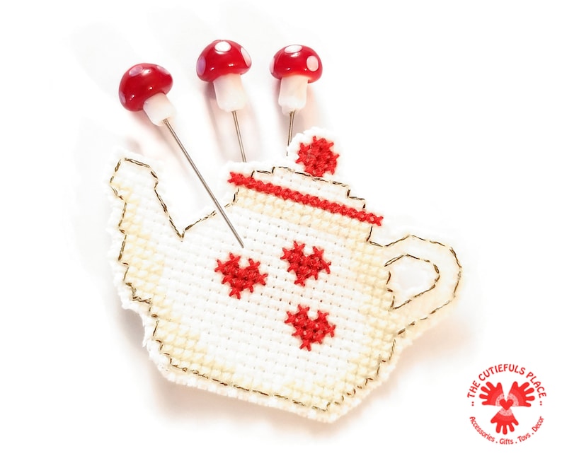 fairy garden pins fancy pins for pincushion Glass Mushroom Decorative Straight Pins: sewing pins and quilting pins scrapbooking map pins