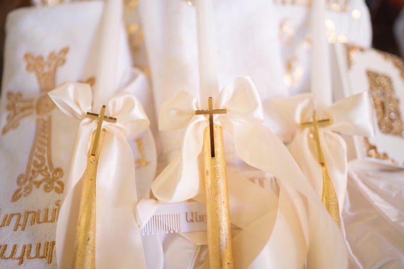 Customized Christening/ Baptism Taper Candle Etsy