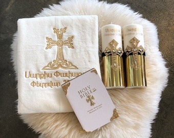 Juego de 4 piezas para bautizo