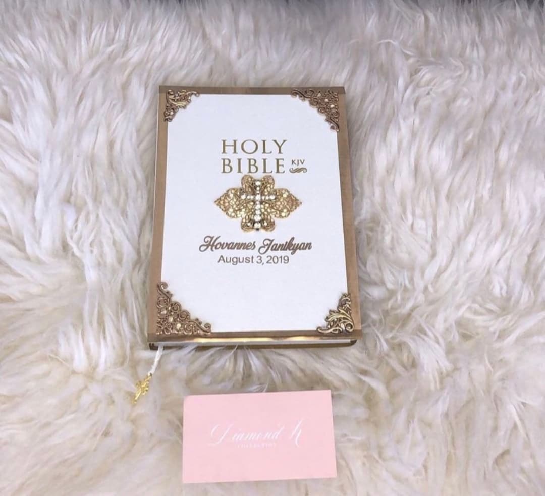 Christening Bibles Etsy
