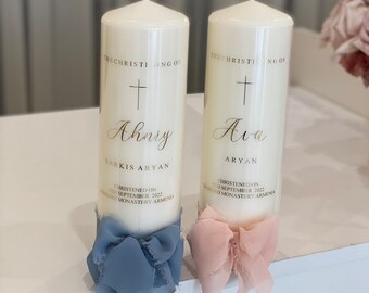 Vela atemporal para bautizo y bautismo