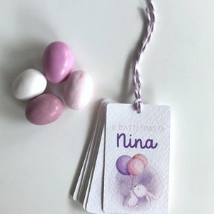 Set of 10 Cards for Bunny Favors
