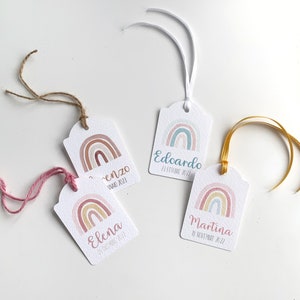 Set 10 Bigliettini per Bomboniere Arcobaleno