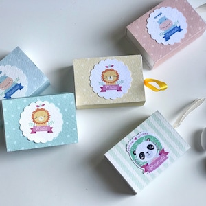 10 little animal confetti boxes
