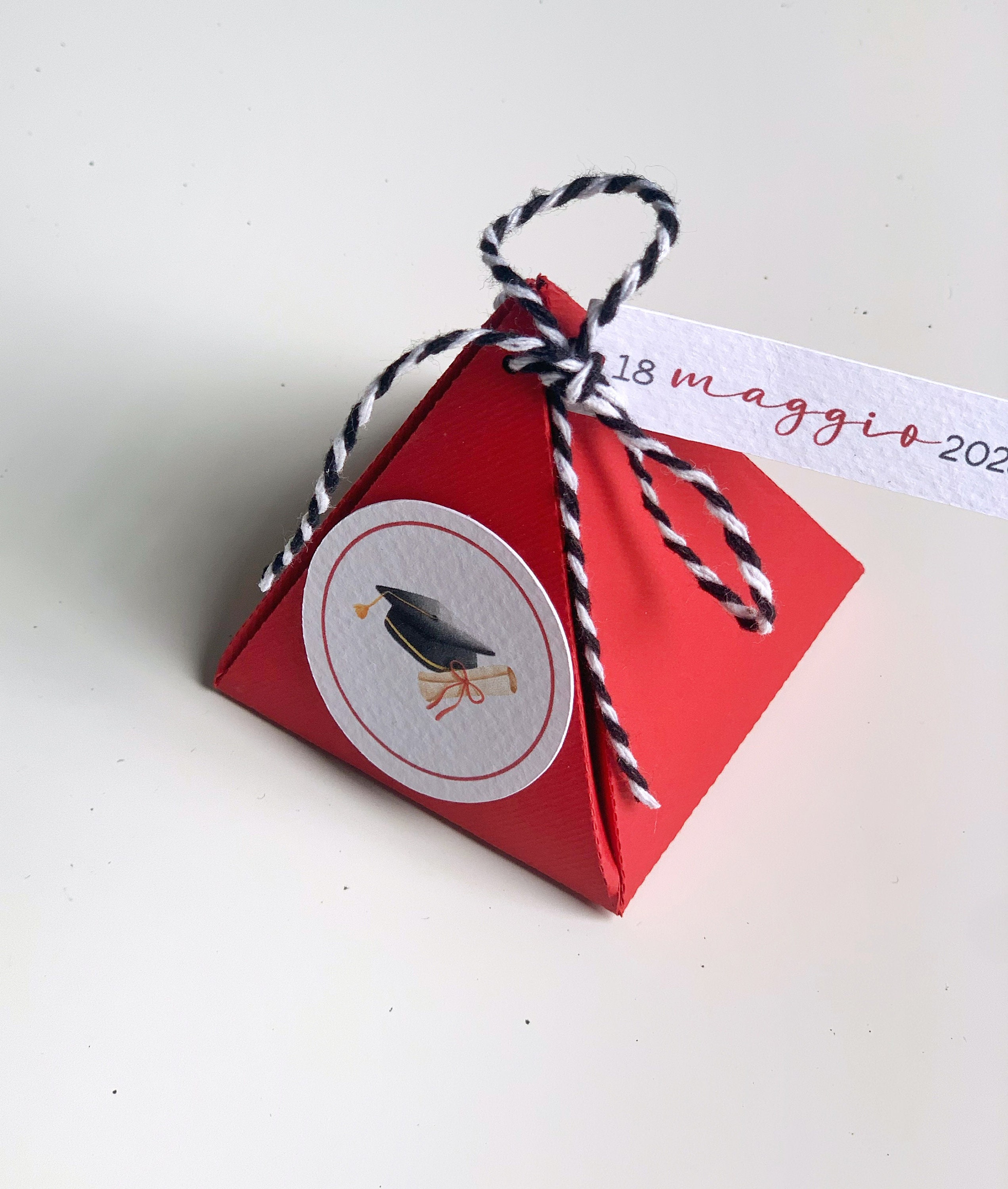 10 Graduation Pyramid Boxes - Etsy