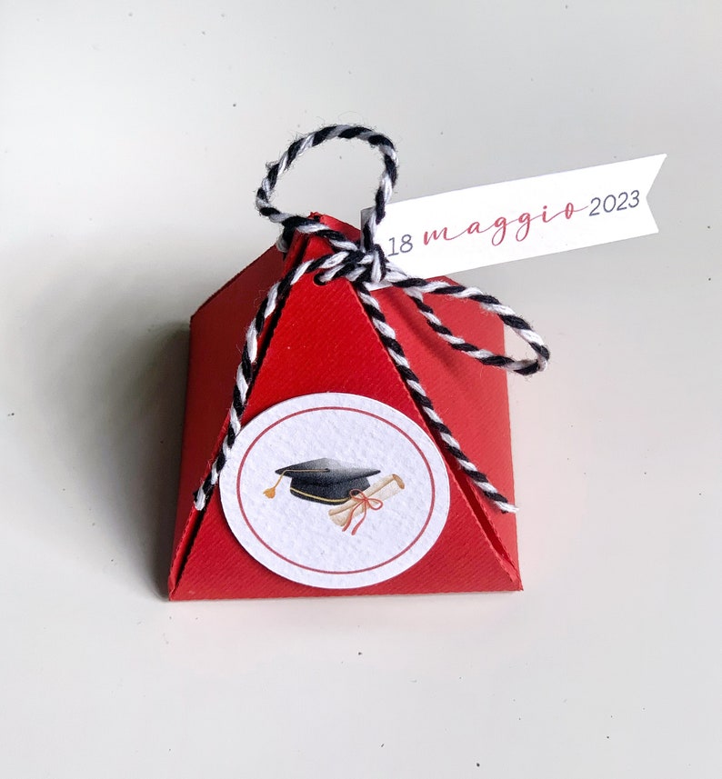 10 Graduation Pyramid Boxes - Etsy