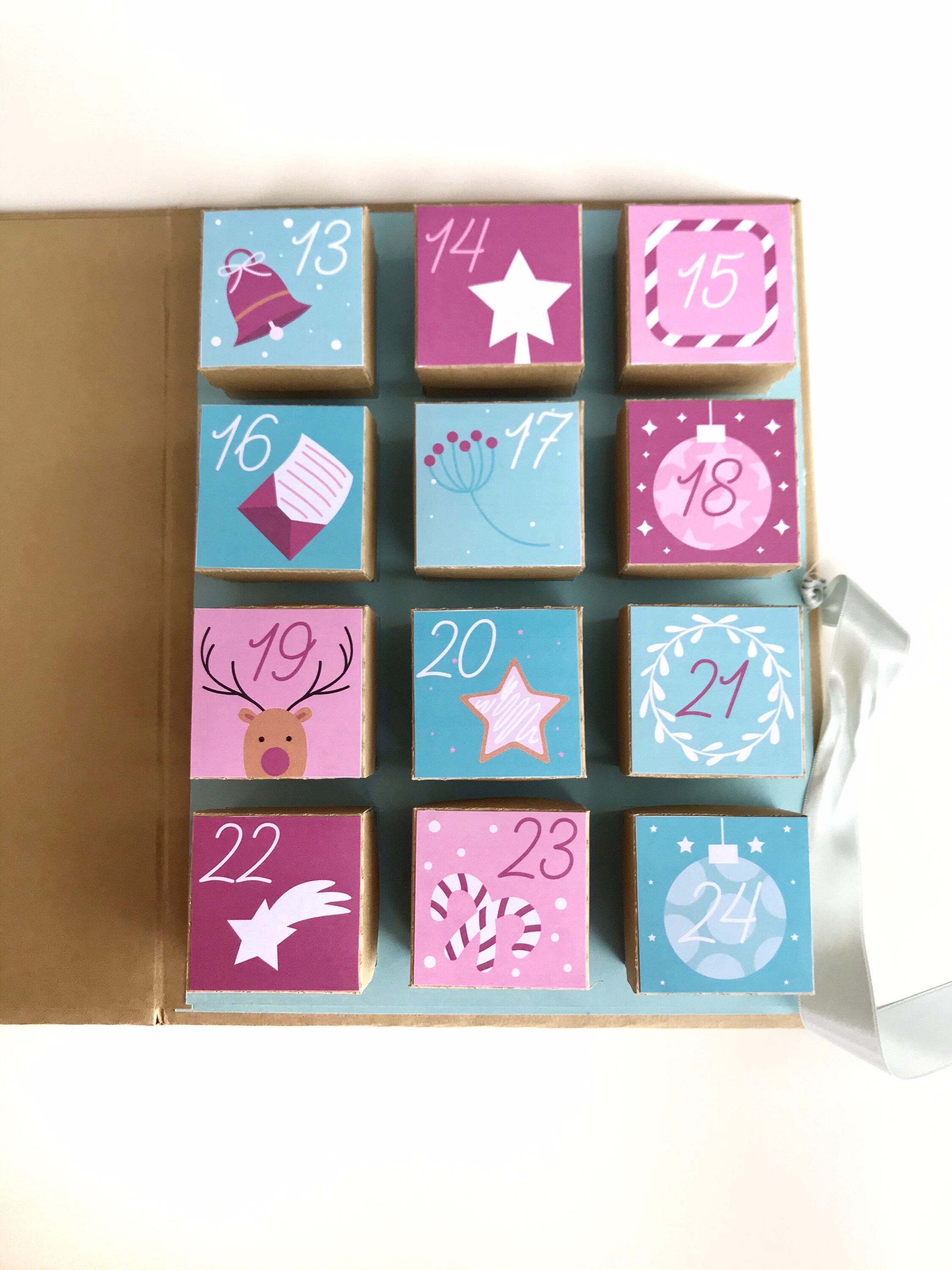 Advent Calendar Book with boxes Etsy