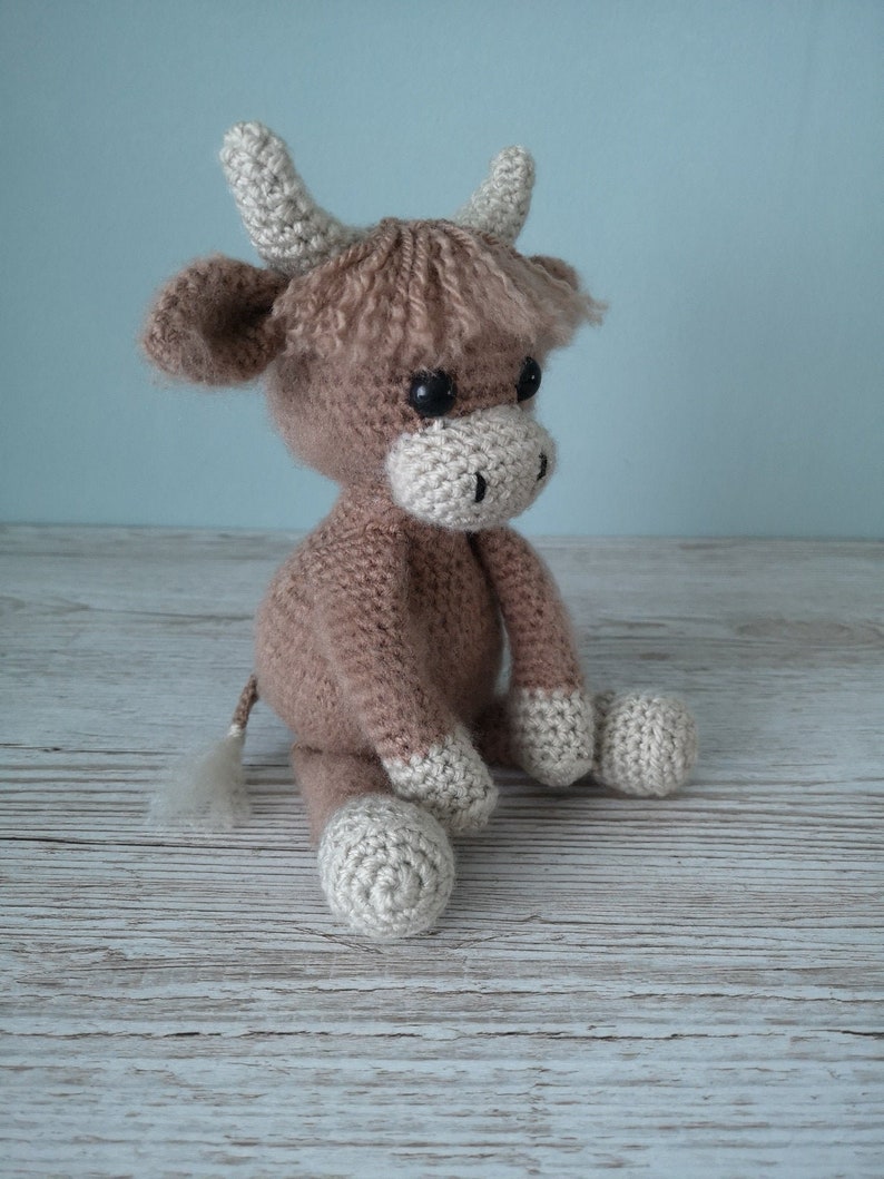 Crochet Clyde the Highland Cow Amigurumi Toy Pattern PDF Etsy UK