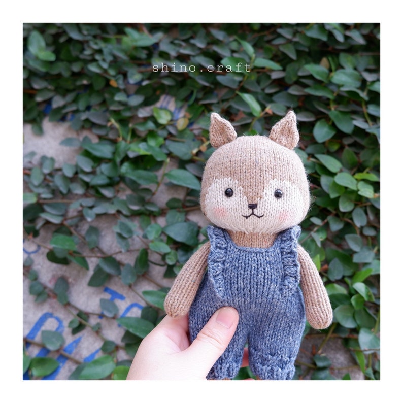 Knitting pattern: Aki the little squirrel. image 3