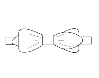 Sharp bowtie to personalize for your wedding