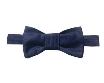 Adjustable bowtie for men DARK BLUE in cotton