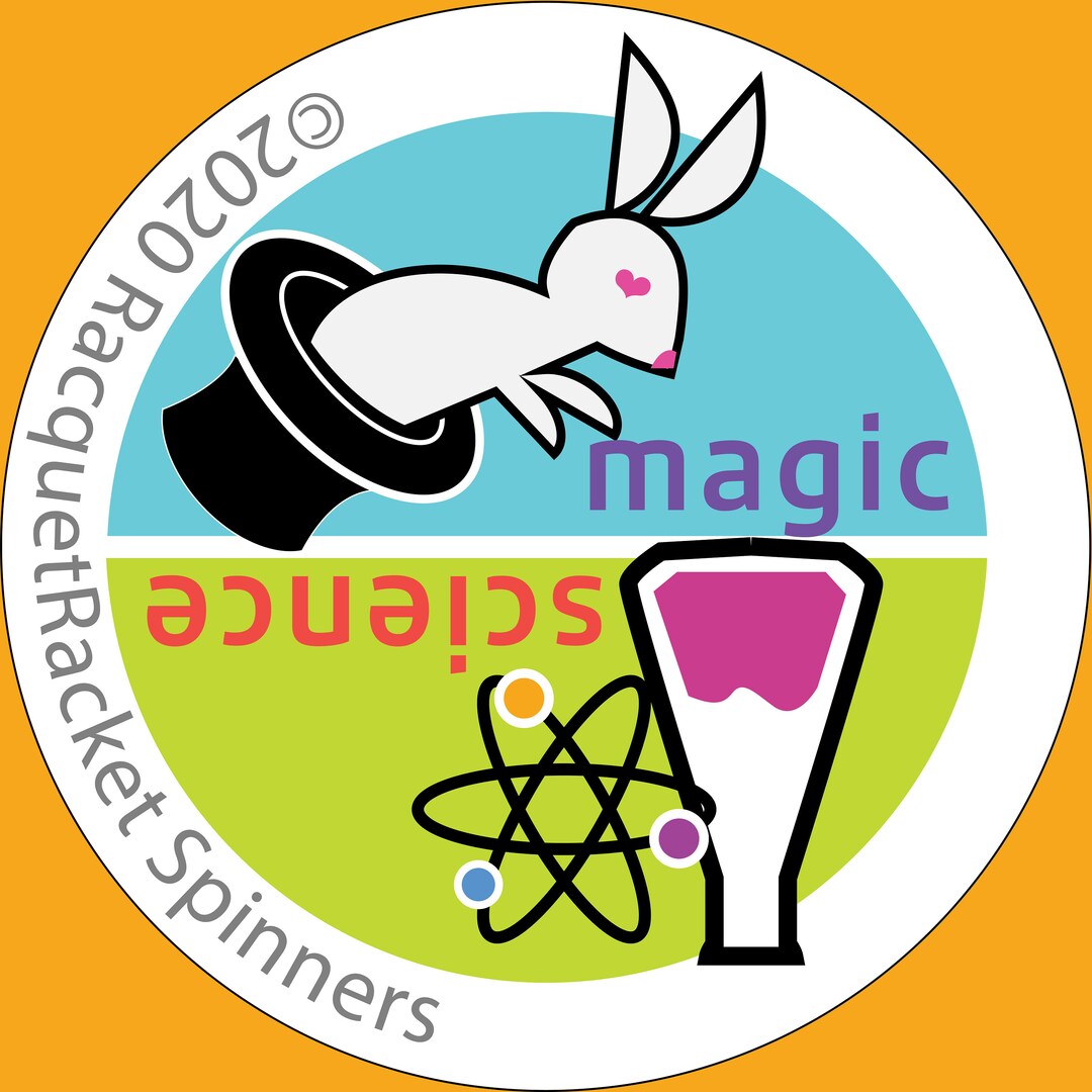 Set of 4: Science or Magic Tennis Racquet Spinning Decals - Etsy