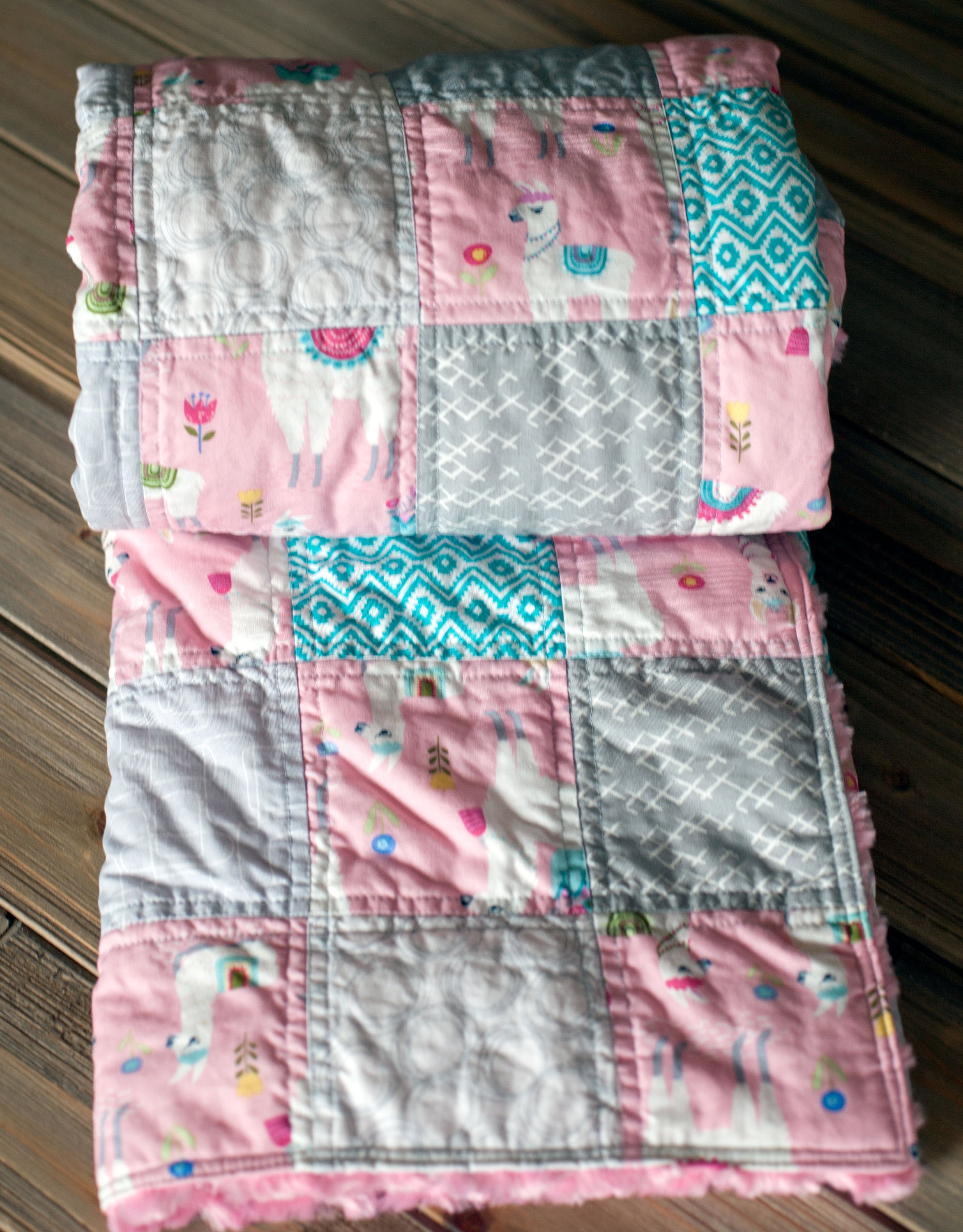 Llama baby quilt best sale
