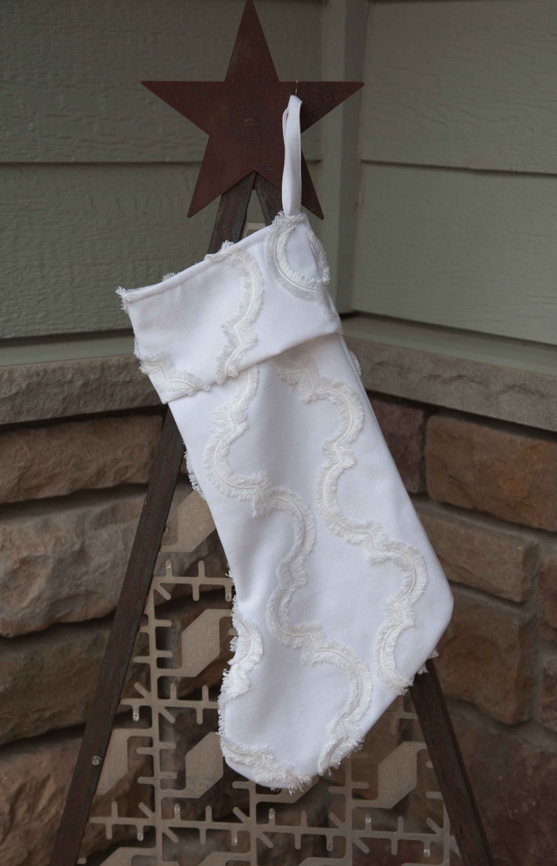 Farmhouse/ rustic Christmas stocking image 1