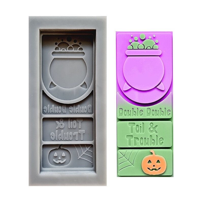 Silicone Mould For Wax Melts Halloween Snap Bar Etsy