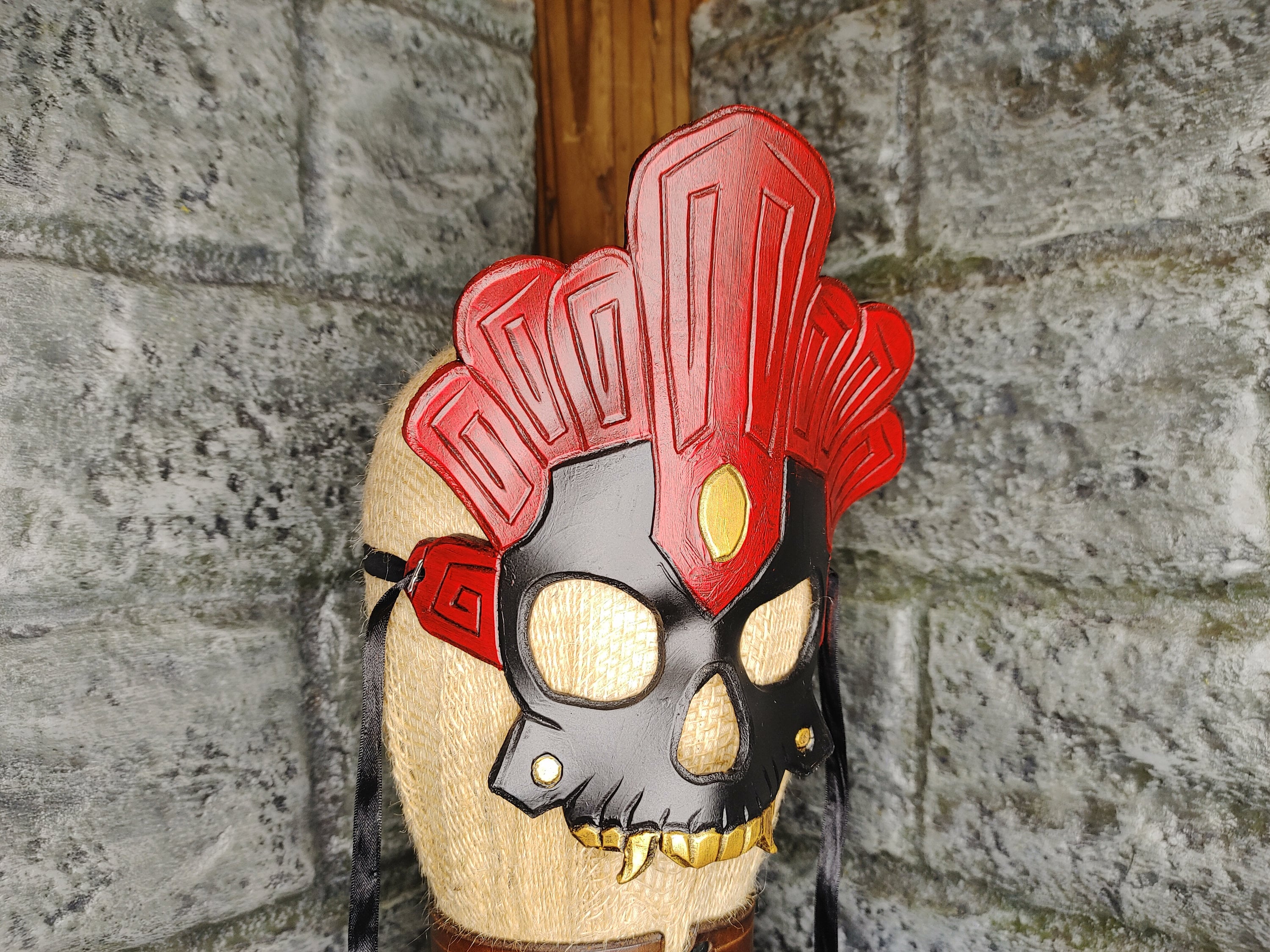 Aztec Skull Mask - Etsy