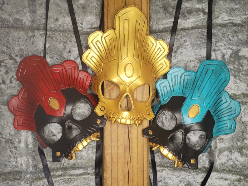 Aztec Skull Mask - Etsy