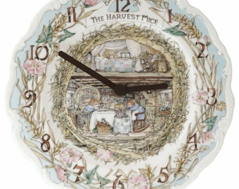  ブランブリーヘッジ HARVEST MICE 掛時計 A Royal Doulton Brambly Hedge, the Harvest Mice, Wall Clock- Clock