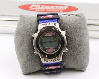 Predator Quartz Sports Watch - 50m Divers - Rare Vintage Wrist Watch - Authentic Collectors - Shock Proof - Time - Clock - Collectors Gift