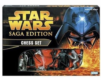 Star Wars Saga Edition Chess Set - Rare Vintage Board Game