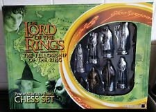 Vintage Lord of the Rings the Fellowship of the Ring LOTR Boxed Chess Set  Detailed Sculptured Pieces Sport Games Puzzles Gift 