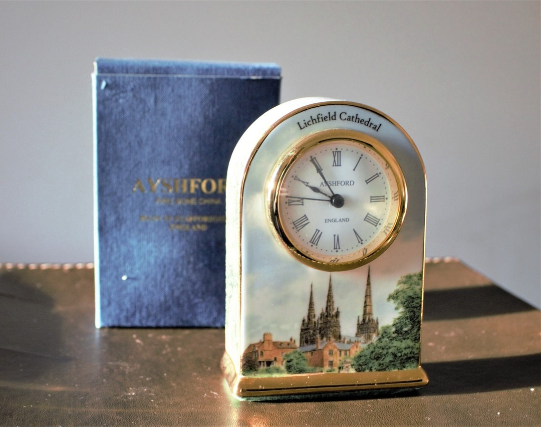 Rare Staffordshire Lichfield Cathedral Ayshford Mantel Carriage Clock