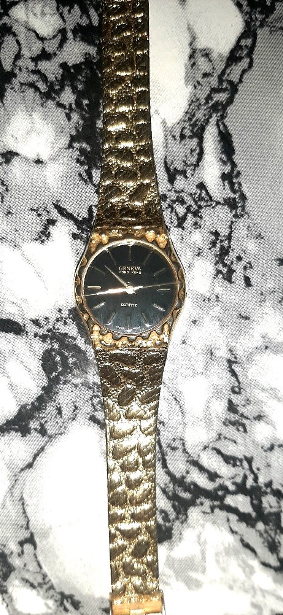 Geneva Vintage Gold Ladies - Dress Watch - Wristwa
