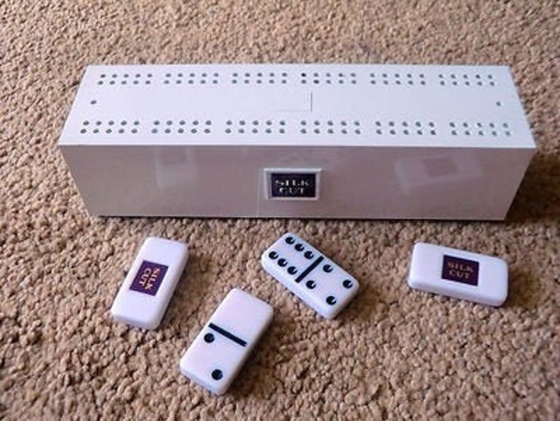 King Size Dominoes /& Cribbage Games Set Games Sport Vintage Silk Cut Pub Home Club Official Gift