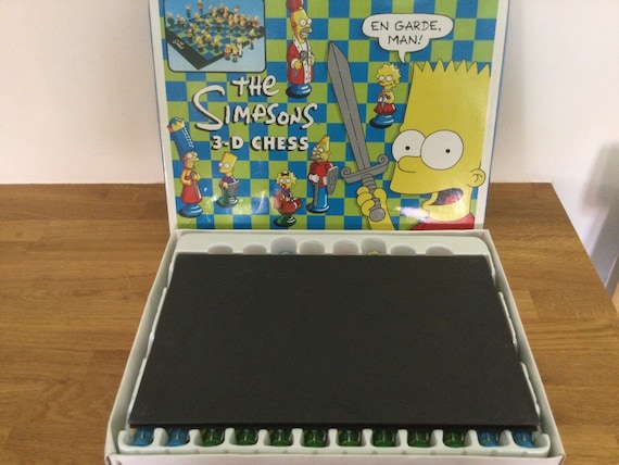 The Simpsons 3D Chess Set Vintage 1997 - Full Color The Simpsons 3D Chess Set Vintage 1997 - Full Color