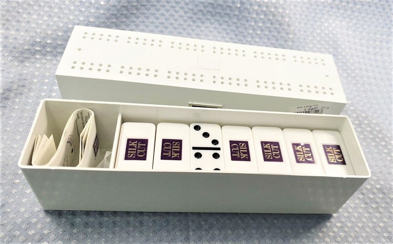 King Size Dominoes /& Cribbage Games Set Games Sport Vintage Silk Cut Pub Home Club Official Gift