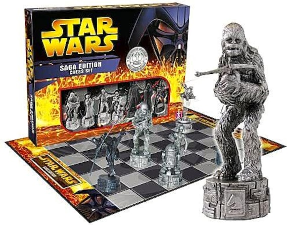 Star Wars Saga Edition チェスセット Star Wars Saga Edition Chess Set - Rare Vintage Board Game