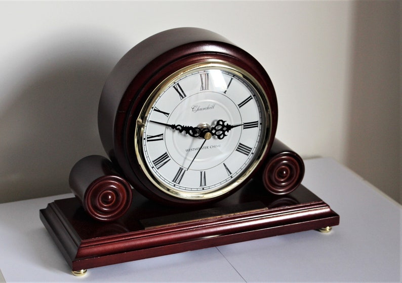 Vintage Large Mahogany Churchill London Westminster Chime Etsy