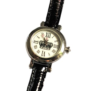 Juicy Couture Women\'s‎ Watch Black Leather Band Rhinestone Bezel Crown Logo Juicy Couture | Accessories | Juicy Couture Pink Womens  main image 4