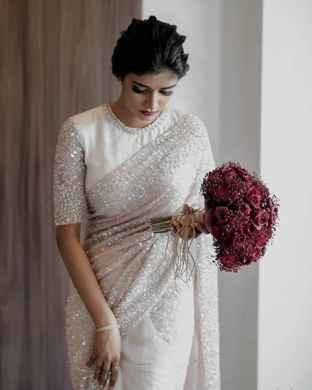 white blouse wedding