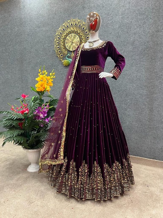 Jambali Color Designer Heavy Work Gown Designs – TheDesignerSaree