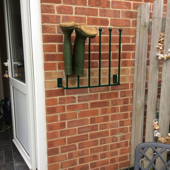 wall mounted welly rack