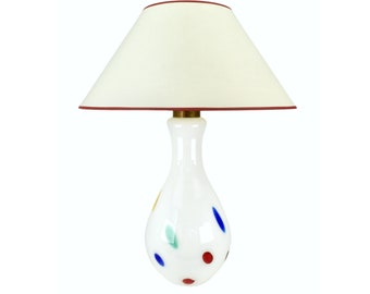 Grande lampada da tavolo in vetro di Murano di Dino Martens per Aureliano Toso, anni &#39;60 / Lampada da tavolo italiana, stile Mid-Century Modern Vintage