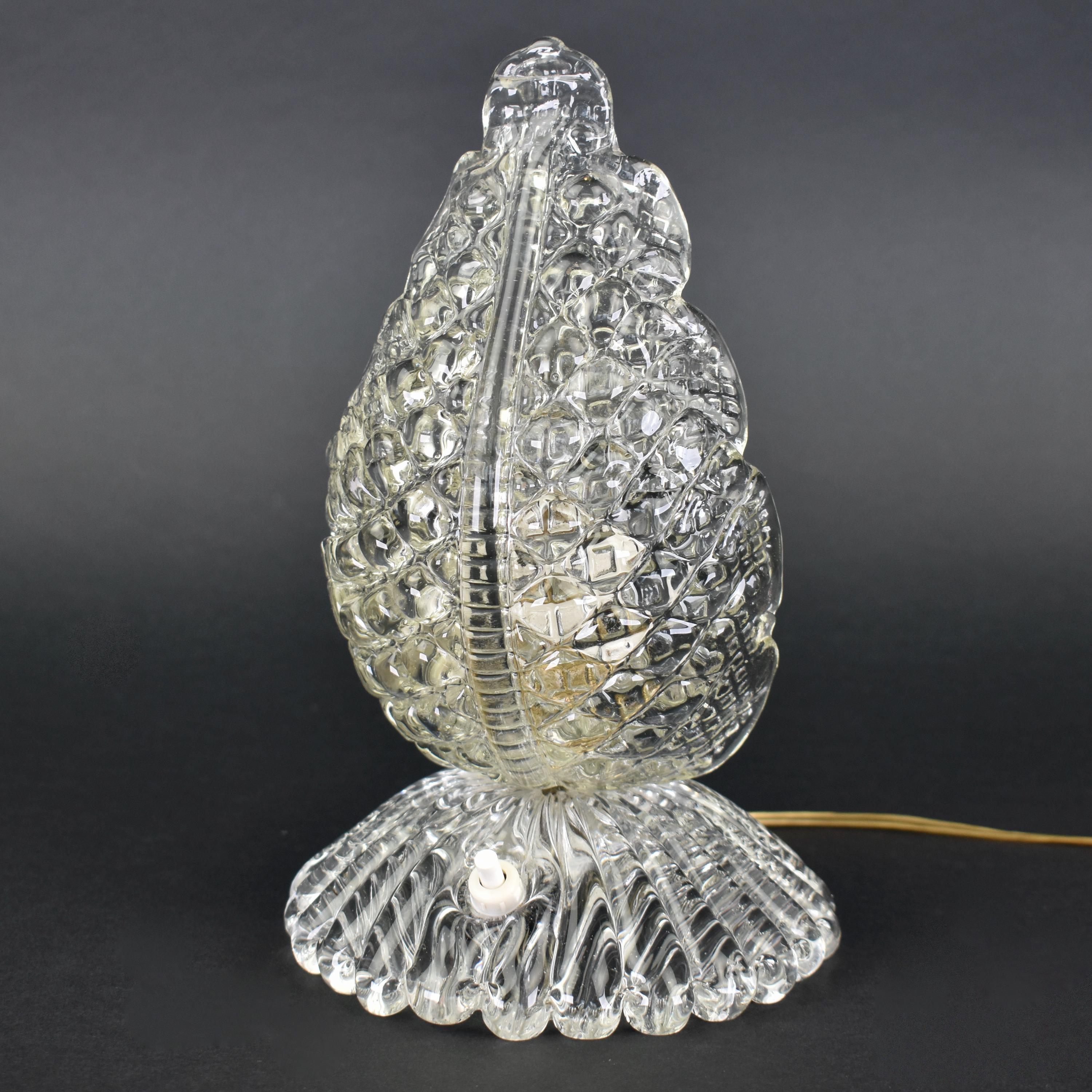 Barovier Toso Murano ムラノガラス フラワーベース 花瓶 外側付き