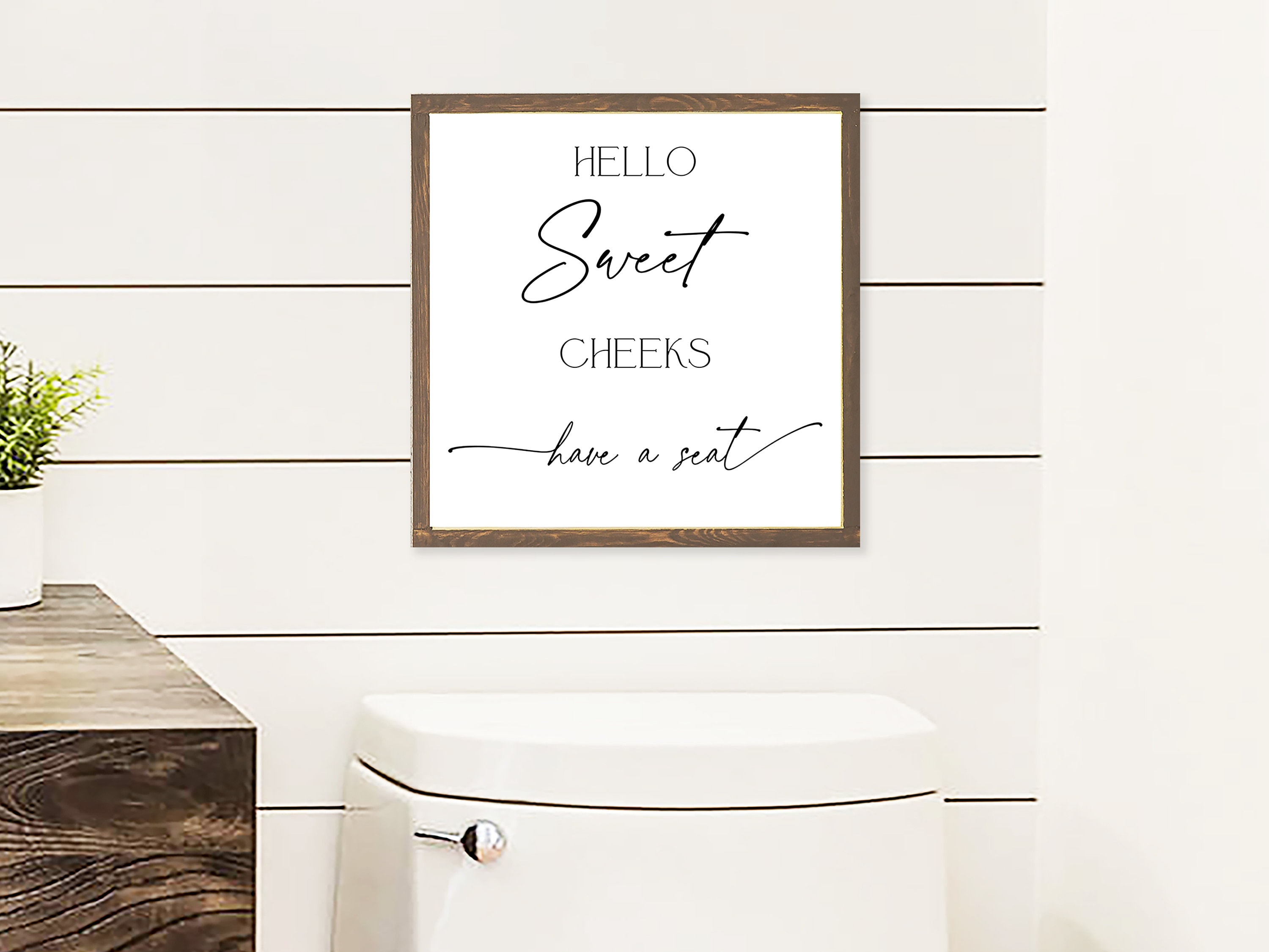 Targa Decorativa In Metallo Con Motivo Rana E Scritta 'Why Hello Sweet Cheeks' - Stile Retrò