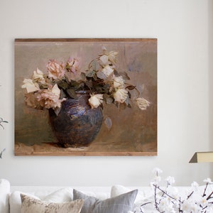 Large Tapestry Wall Hanging Vintage Floral Print Wall Art Extra Large Wall Decor Hanging Canvas Vintage Painting Print Rustic Wall Art Etsy