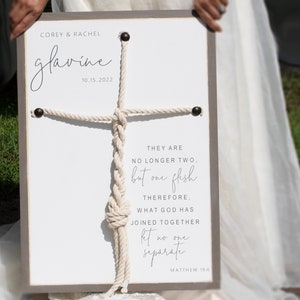What God Has Joined Together Let No One Separate, Matthew 19:6, Unity Ceremony Ideas, Wedding Braid Cord, Christian Wedding Ceremony Sign,
