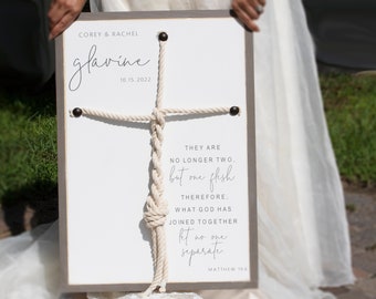 What God Has Joined Together Let No One Separate, Matthew 19:6, Unity Ceremony Ideas, Wedding Braid Cord, Christian Wedding Ceremony Sign,