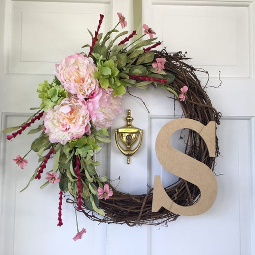 Front Door Wreaths Spring Wreath Hydrangea Wreaths | Etsy