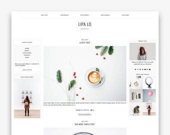 Lipa Lo | Responsive Minimalist Premade Blogger Template