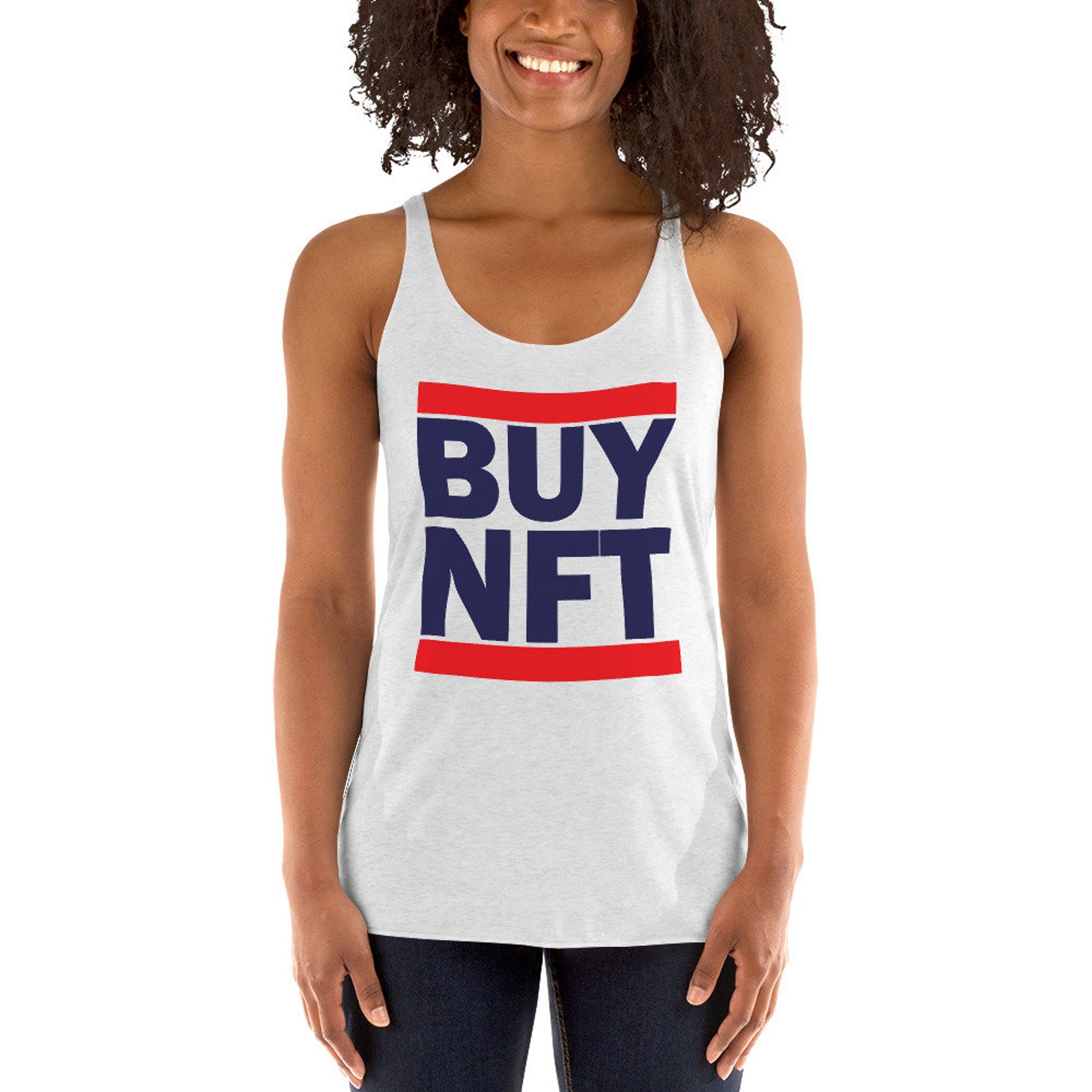 BUY NFT Tank Top Shirt for Women Crypto Art NonFungible
