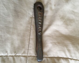 Vintage Antique Cast Iron Sheffield Wood Stove Lifter, rustic, old stove eye lifter, farmhouse decor, man cave